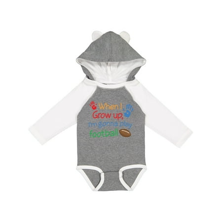 

Inktastic Future Football Player Gift Baby Boy Long Sleeve Bodysuit