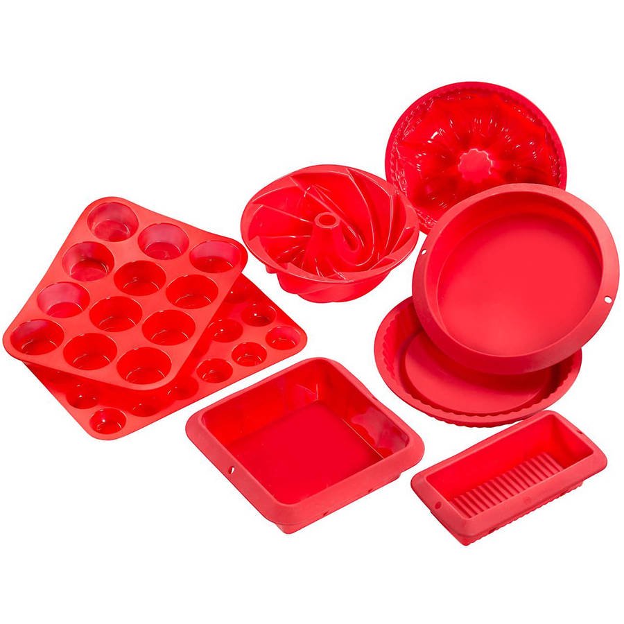 Sorbus Silicone Value Baking Set, Bundle of 9 Different Baking Molds