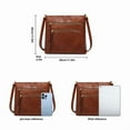 thumbnail image 2 of GAEKEAO Crossbody for Women Vegan Leather Casual Satchel Bag Shoulder Purse with Side Pockets and Adjustable Strap, 2 of 6