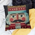 thumbnail image 2 of BANET  Throw Pillow Cover Colorful Christmas Nutcracker Cartoon Wooden Soldier Toy from The  Pillowcase Home Decorative Square Pillow Case Cushion Cover 12x12in, 2 of 5