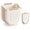 Khaki, variant on Foldable Hanging Trash Can, Collapsible Kitchen Cabinet Door Garbage Bin for Countertop Scraps