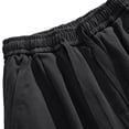 thumbnail image 6 of Mens Cotton Cargo Pants Baggy Vintage Drawstring Waist Multi Pocket Outdoor Hiking Trousers Gray L, 6 of 7
