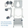thumbnail image 3 of Aquatec Ocean Ergo XL Shower and Commode Chair with Collection Pan, Lid and Pan Support Guide Rail, OCEANERGOXL, 3 of 7