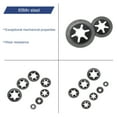thumbnail image 4 of 320 Packs Internal Tooth Star Lock Washers Set M3 M4 M5 M6 M8 M10 M12, 65Mn Steel Starlock Push Nuts, 4 of 4