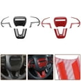 thumbnail image 6 of Lierteer 4X Steering Wheel Decor Cover Trim For Dodge For Challenger 2015-2022 For Jeep Red, 6 of 7