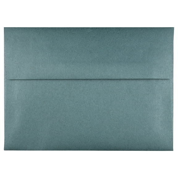 JAM Paper A7 Envelopes, 5 1/4 x 7 1/4, Deep Green Metallic, 250/Pack