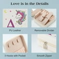 thumbnail image 4 of TINGN Unicorn Initial Jewelry Box, Personalized Gift Valentines Day Gift Toddler Kid Girl, 4-16 Year Old Girl Gift, 4 of 7