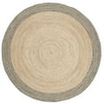 thumbnail image 2 of SAFAVIEH Cape Cod Charmaine Braided Area Rug, 5' x 5' Round, Ivory/Steel Grey, 2 of 5