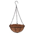 thumbnail image 1 of 8 pulgadas de metal colgante maceta cesta de coco alambres de acero redondos planta titular decoración macetas colgantes cestas colgantes de interior al aire libre 20 cm, 1 of 7