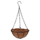thumbnail image 1 of 8 pulgadas de metal colgante maceta cesta de coco alambres de acero redondos planta titular decoración macetas colgantes cestas colgantes de interior al aire libre 20 cm, 1 of 7