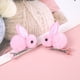 thumbnail image 2 of Pinza para el pelo de conejo de dibujos animados, pinza para el pelo de conejo de peluche suave tridimensional adecuada para cabello fino para arreglar un lindo conejo (5 pares), 2 of 5