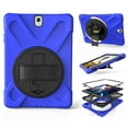 thumbnail image 6 of XYX Case for Samsung Galaxy Tab S3 9.7 inch SM-T820/SM-T825 with 360 Degree Rotating, Hand Strap, Shoulder Strap, Blue, 6 of 7