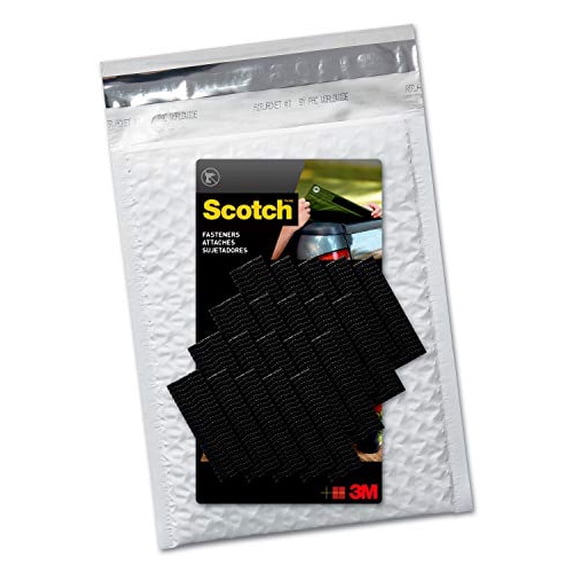 Scotch EF-6731-20NA Extreme Interlocking Fasteners 10 Sets, 1"x3", Black