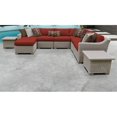 thumbnail image 2 of Coast 9 Piece Outdoor Wicker Patio Furniture Set in Terracotta, 2 of 2