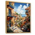 thumbnail image 2 of Designart "Pop Art Barcelona I" Cityscapes Floater Framed Wall Art Living Room, 2 of 7