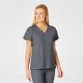 thumbnail image 4 of Unisex Pluse Size Flex-Back Stylized V-Neck Scrub Top, 4 of 6