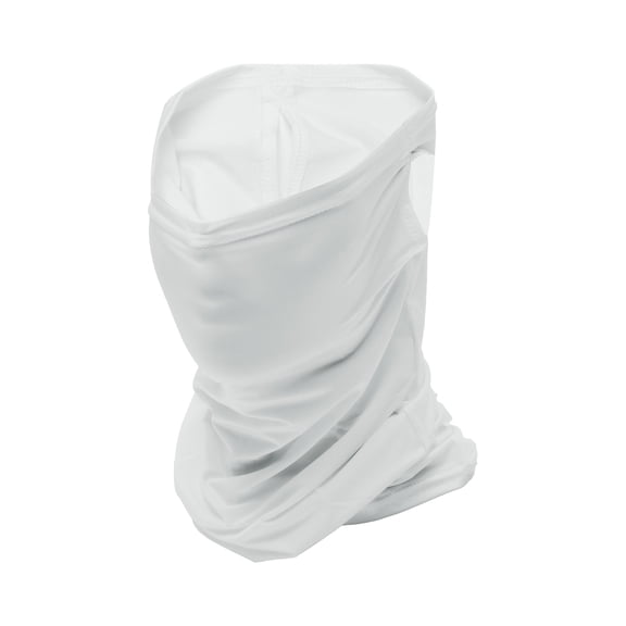 Unique Bargains Half Pack UV Face Shield Polyester Multipurpose Neck Gaiter Mask Sun Protection Breathable White 1 Pcs