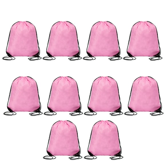 10 bolsas con cordón, bolsa de gimnasio con cordón, mochila con cordón para deportes, gimnasio, viajes, natación, playa
