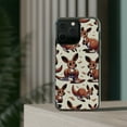 thumbnail image 3 of DistinctInk Hybrid (Acrylic / TPU) Clear Slim Fit Case for Apple iPhone 12 Pro (6.1" Screen) - "Jovial Kangaroo Play: A Cartoon Pattern", 3 of 8