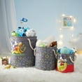 thumbnail image 2 of Disney Mickey Mouse Kids Fabric Round Nestable Storage Bin Set, 3-Piece, 2 of 7
