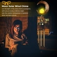 thumbnail image 6 of GLUAAE Solar Wind Chimes for Outside Hanging, Retro Metal Moon Wind Chime with Cracked Glass Ball, Unique Hanging Moon Wind Chime Tubes for Outdoor Garden Yard Patio Lawn Christmas Decorations, 6 of 8