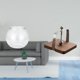 thumbnail image 2 of Jarrón transparente pequeño para pecera, adorno de mesa para oficina con base de madera, organizador de pañuelos para cocina, mesa de comedor, decorac, 2 of 8