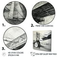 thumbnail image 3 of Designart "Structural Sketch Of Bridges I" Bridges Wall Art Living Room, 3 of 7