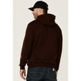 thumbnail image 4 of Carhartt Men's Loose Fit Midweight Logo Sleeve Graphic Hooded Sweatshirt Wine Medium  US, 4 of 4