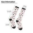 thumbnail image 5 of Daiia Sports Socks Dachshund Dog Puppy Printed Novelty Crew Socks for Men Women Knee High Socks Cotton Socks Soft & Breathable Support Unisex Socks, 5 of 9