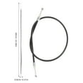 thumbnail image 2 of Mobutofu 1Pcs Seat Lock Plate Cable Multi Motorcycle Riders Security Cushion Comfort 23.6x0.3x0.3in, 2 of 8