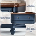 thumbnail image 3 of Leyaoyao 5-Drawer Dresser for Bedroom Set of 2, 45" Tall Chest of Drawers, Farmhouse Vertical Storage Organizer for Hallway, Living Room, Dark Blue, 3 of 6