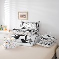 thumbnail image 5 of Feelyou Funny Halloween Ghost Bedding Comforter Set 7-Piece, Gothic Spider Web King Bedding Sets, Teens Boys Girls Kids Reversible Bed Sheets, Breathable Home Decor, 5 of 7