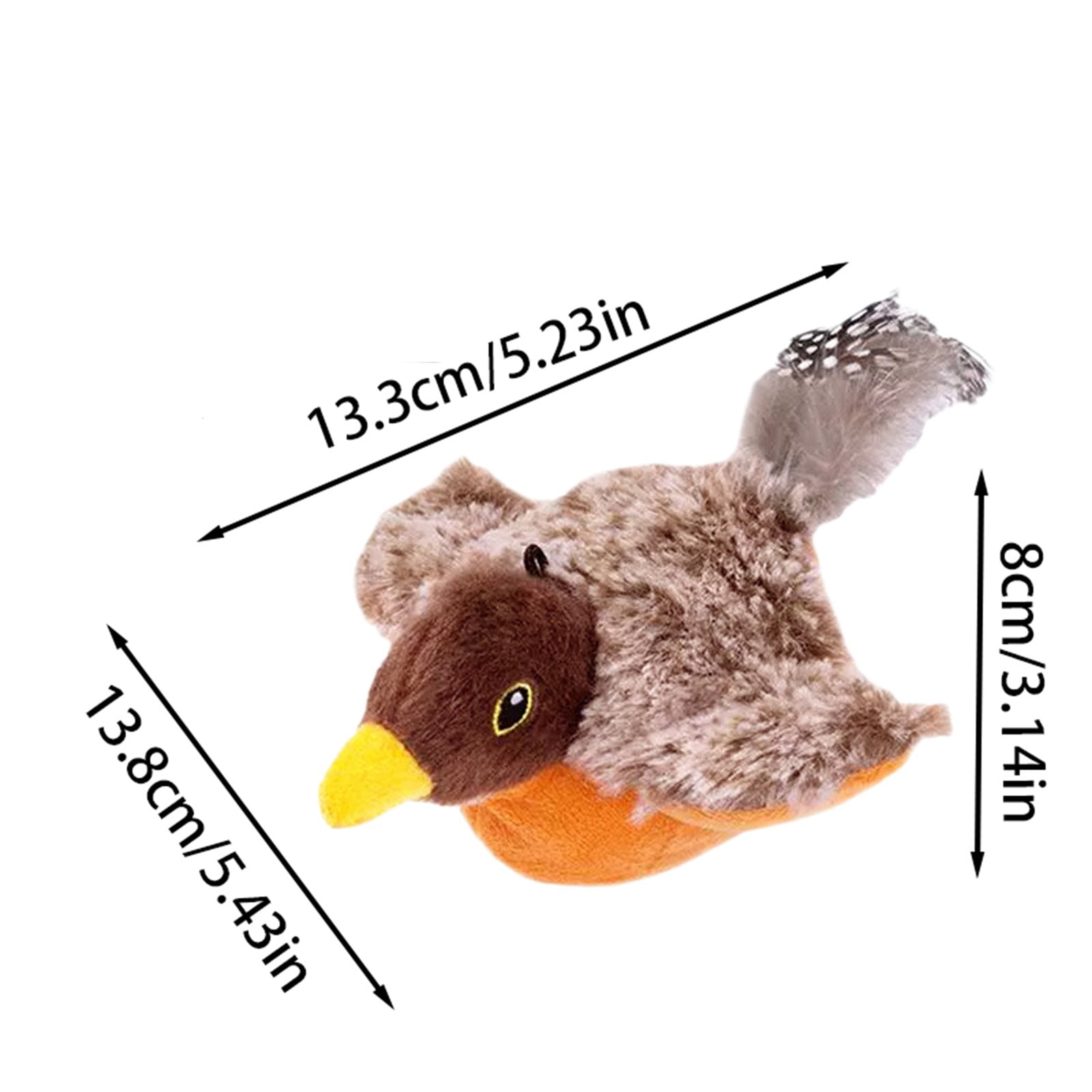 Pet Toys Cat Interactive Birds Toy for Indoor Play with Chirping and Flapping Motion Ivibrate Sound- Bird Cat Toy for Engagement Safe and Materials