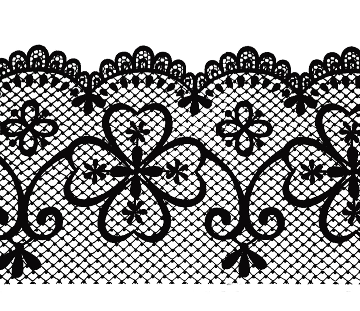 Dundee Deco Peel and Stick Self Adhesive Wallpaper Border - Trellis Black Latticework , 33 ft x 4 in