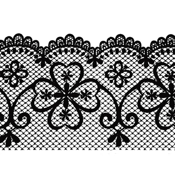 Dundee Deco Peel and Stick Self Adhesive Wallpaper Border - Trellis Black Latticework , 33 ft x 4 in