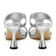 thumbnail image 4 of Sandalias de tacón WAYDERNS Silver para mujer con punta abierta, tacón en forma de copa, 4 of 8