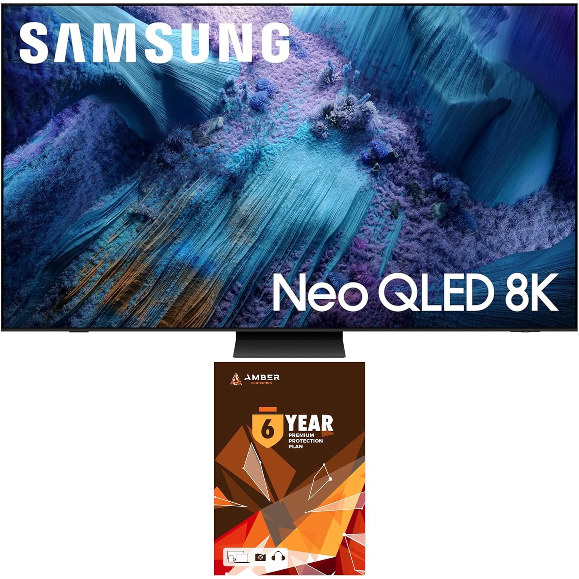 Samsung QN75QN990FFXZA 75 Inch QN990F NEO QLED 8K TV with 6 Year Amber Protection Plan (2025)
