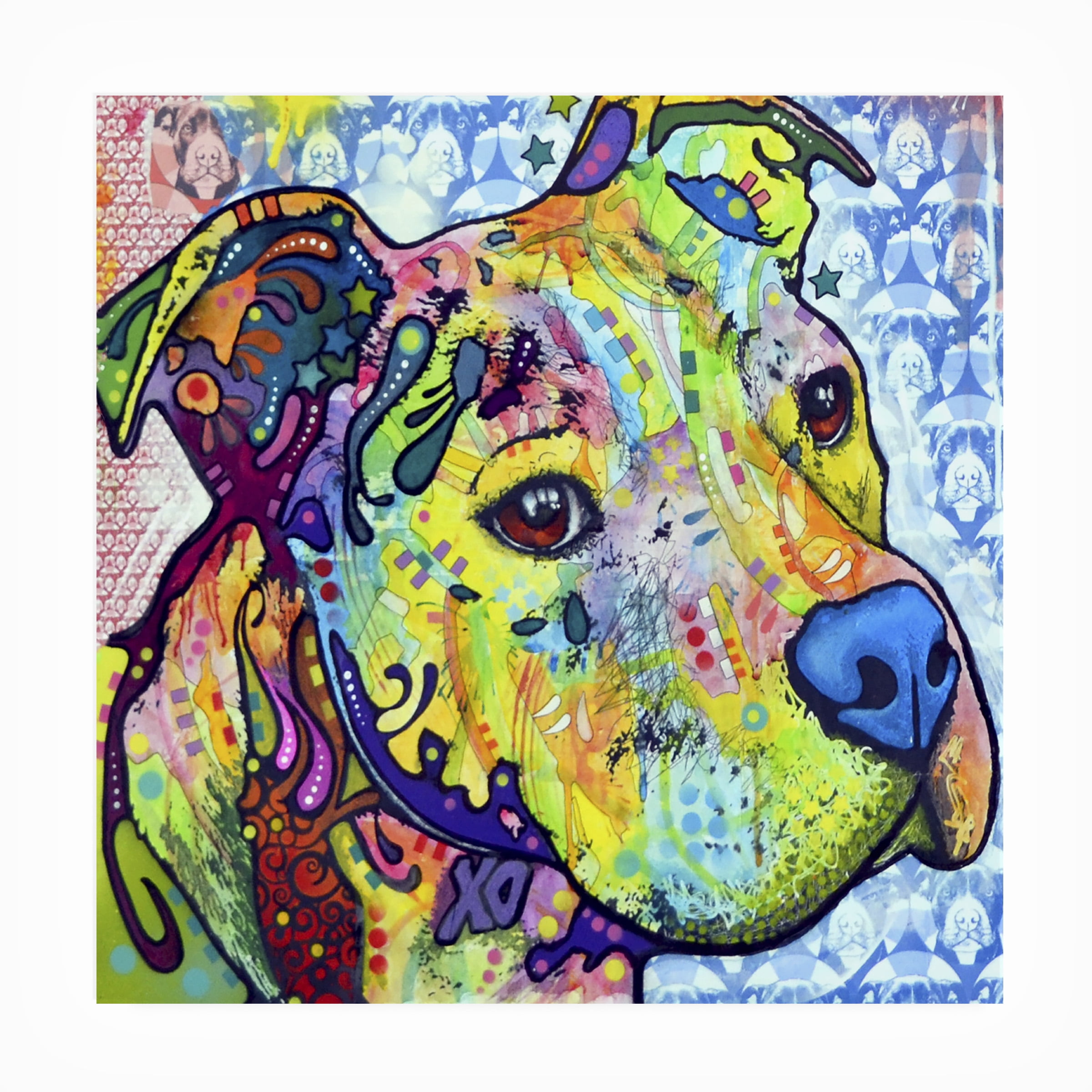 Dean Russo 'Thoughtful Pitbull III' Outdoor All-Weather Wall Decor