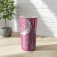 thumbnail image 3 of Golf Aunt 20 oz Stainless Steel Tumbler Double-Wall Insulated with Lid, Pink, 3 of 12