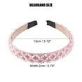 thumbnail image 2 of Unique Bargains 1 Pc Rhinestone Headbands Bling Hairband for Women Pink 0.79 Inch Wide, 2 of 7