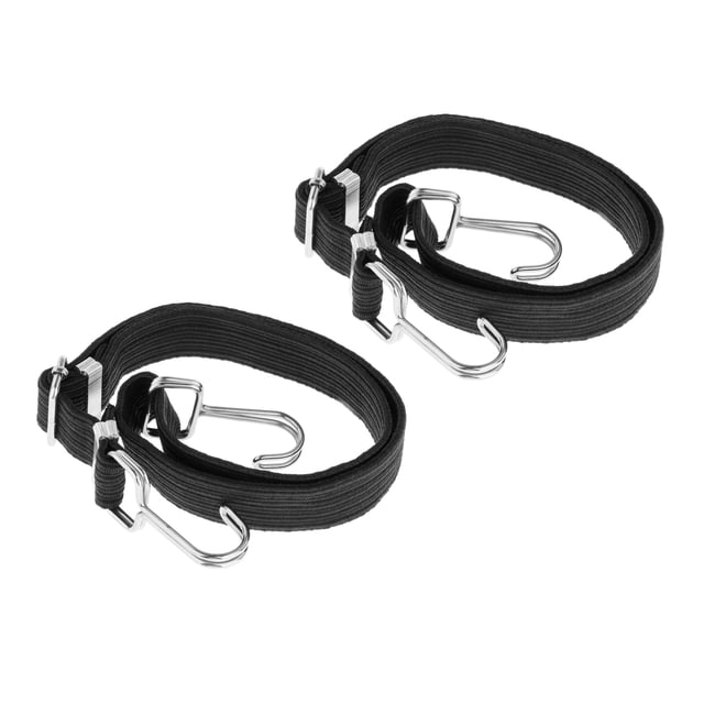 2 Correas Elásticas De Alta Resistencia Para Equipaje De Viaje Con Ganchos De 1 M. Sunnimix Cordón elástico plano