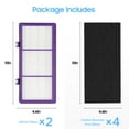 thumbnail image 4 of Upgrade  AER1 Filter Replacement for Holmes Air Purifier, 2 True  Filters + 4 Carbon Booster Filters, purple, 4 of 8