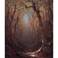 thumbnail image 2 of Sanford Robinson Gifford 15x17 Black Ornate Wood Framed Double Matted Museum Art Print Titled - Autumn, a Wood Path (1876), 2 of 5