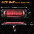 thumbnail image 3 of Luces LED de separación y posición lateral para remolque AT-HAIHAN, rojo/ámbar, 3 of 6