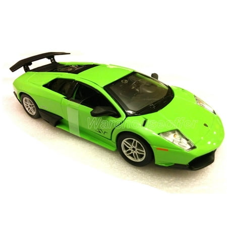 Race Module - BBURAGO 1:24 DISPLAY LAMBORGHINI MURCIELAGO LP670-4 RACE DIECAST CAR MODEL 1 PIECE GREEN 24050 - NO RETAIL BOX