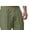 Army Green, variant on Mens Capri Pants Summer Casual Elastic Waist Cotton Linen Lightweight Straight Leg Cropped Pants with Pockets