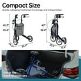 thumbnail image 7 of Elenker 3 Wheel Walker for Seniors, Foldable Rollator Walker with 10" Wheel, Height Adjustable, Blue, 7 of 7