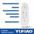 thumbnail image 2 of 72'' Ceiling Fan with Light,Flush Mount Ceiling fans with Remote Control,3 Color Dimmable 6 Speeds 8 Blades Reversible LED Ceiling Fan for Living Room Bedroom Office Kitchen, 2 of 8