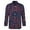 A-Navy899, variant on Men's Grid Print Long Sleeve Shirts Button Down Collar Casual Shirt Top Breathable Dailywear Blouse