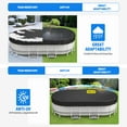 thumbnail image 4 of Agricasst Oval Pool Cover,16x32FT Oxford Solar Pool Covers for Oval Above Ground Pool with Winch and Cable,UV Resistant,Waterproof and Dustproof Inflatable Pool Cover for All Weather, 4 of 12